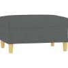 vidaXL Fußhocker Dunkelgrau 70x55x41 cm Stoff Modell 2* Hocker