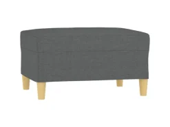 vidaXL Fußhocker Dunkelgrau 70x55x41 cm Stoff Modell 2* Hocker