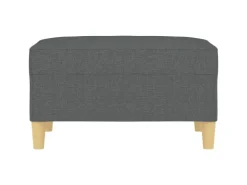 vidaXL Fußhocker Dunkelgrau 70x55x41 cm Stoff Modell 2* Hocker