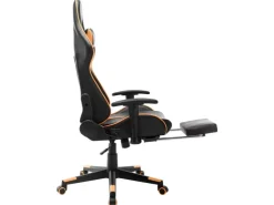 vidaXL Gaming-Stuhl mit Fußstütze Schwarz und Orange Kunstleder Modell 1* Stühle
