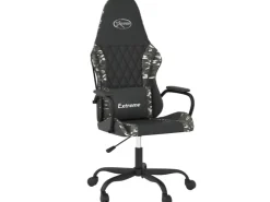 vidaXL Gaming-Stuhl mit Massagefunktion Schwarz Tarnfarben Kunstleder Modell 2* Stühle