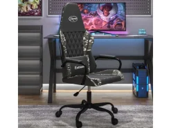 vidaXL Gaming-Stuhl mit Massagefunktion Schwarz Tarnfarben Kunstleder Modell 2* Stühle