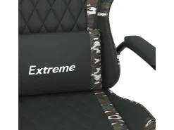vidaXL Gaming-Stuhl mit Massagefunktion Schwarz Tarnfarben Kunstleder Modell 2* Stühle