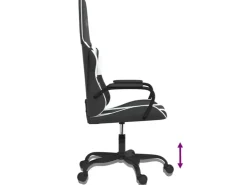 vidaXL Gaming-Stuhl Schwarz und Weiß Kunstleder Modell 7* Stühle