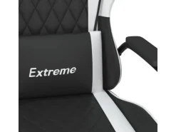 vidaXL Gaming-Stuhl Schwarz und Weiß Kunstleder Modell 7* Stühle