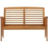 vidaXL Gartenbank Massivholz Akazie 119 cm* Sitzbänke
