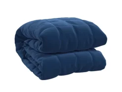 vidaXL Gewichtsdecke Blau 152x203 cm 7 kg Stoff Modell 1* Überwürfe