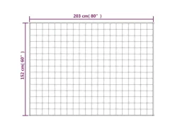 vidaXL Gewichtsdecke Blau 152x203 cm 7 kg Stoff Modell 1* Überwürfe