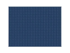 vidaXL Gewichtsdecke Blau 152x203 cm 7 kg Stoff Modell 1* Überwürfe