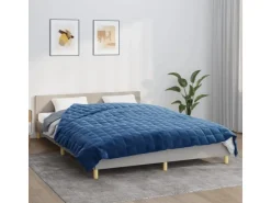 vidaXL Gewichtsdecke Blau 200x220 cm 13 kg Stoff Modell 1* Decken