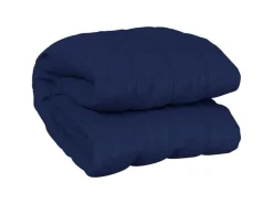 vidaXL Gewichtsdecke Blau 135x200 cm 10 kg Stoff Modell 3* Decken