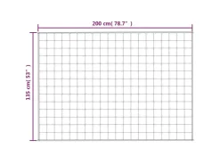 vidaXL Gewichtsdecke Blau 135x200 cm 10 kg Stoff Modell 3* Decken