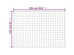 vidaXL Gewichtsdecke Blau 155x220 cm 7 kg Stoff Modell 1