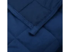 vidaXL Gewichtsdecke Blau 138x200 cm 10 kg Stoff Modell 1* Überwürfe