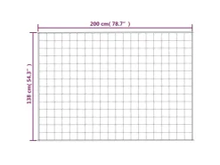 vidaXL Gewichtsdecke Blau 138x200 cm 10 kg Stoff Modell 1* Überwürfe