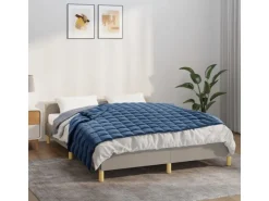 vidaXL Gewichtsdecke Blau 138x200 cm 10 kg Stoff Modell 1* Überwürfe