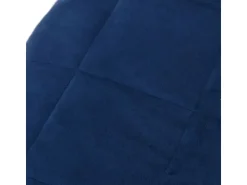 vidaXL Gewichtsdecke Blau 135x200 cm 10 kg Stoff Modell 1* Überwürfe|Decken