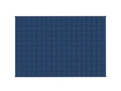 vidaXL Gewichtsdecke Blau 135x200 cm 10 kg Stoff Modell 1* Überwürfe|Decken