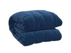 vidaXL Gewichtsdecke Blau 155x220 cm 11 kg Stoff Modell 1