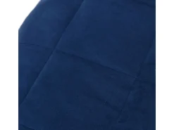 vidaXL Gewichtsdecke Blau 155x220 cm 11 kg Stoff Modell 1