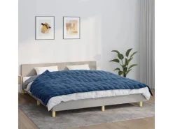 vidaXL Gewichtsdecke Blau 155x220 cm 11 kg Stoff Modell 1