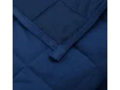 vidaXL Gewichtsdecke Blau 200x200 cm 13 kg Stoff Modell 1* Überwürfe|Decken