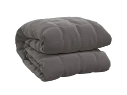 vidaXL Gewichtsdecke Grau 138x200 cm 6 kg Stoff Modell 1* Überwürfe
