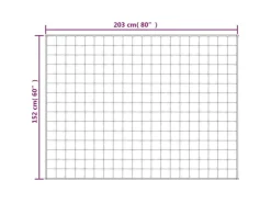 vidaXL Gewichtsdecke Grau 152x203 cm 7 kg Stoff* Decken