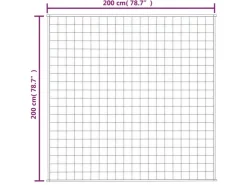 vidaXL Gewichtsdecke Grau 200x200 cm 9 kg Stoff Modell 1* Decken