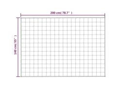 vidaXL Gewichtsdecke Grau 140x200 cm 6 kg Stoff