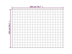 vidaXL Gewichtsdecke Grau 150x200 cm 11 kg Stoff Modell 1