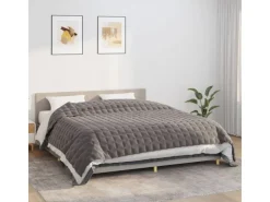 vidaXL Gewichtsdecke Grau 220x260 cm 15 kg Stoff* Decken
