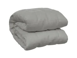 vidaXL Gewichtsdecke Grau 155x220 cm 11 kg Stoff