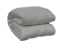 vidaXL Gewichtsdecke Grau 120x180 cm 5 kg Stoff