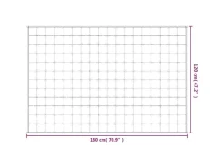 vidaXL Gewichtsdecke Grau 120x180 cm 5 kg Stoff