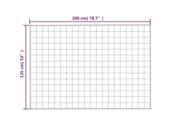 vidaXL Gewichtsdecke Hellcreme 135x200 cm 6 kg Stoff Modell 1* Überwürfe|Decken