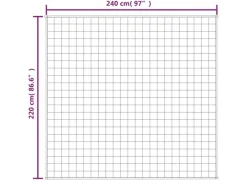 vidaXL Gewichtsdecke Hellcreme 220x240 cm 11 kg Stoff* Decken