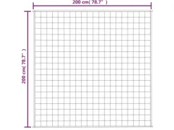 vidaXL Gewichtsdecke Hellcreme 200x200 cm 9 kg Stoff