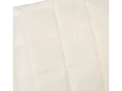 vidaXL Gewichtsdecke Hellcreme 220x260 cm 11 kg Stoff