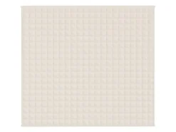 vidaXL Gewichtsdecke Hellcreme 200x220 cm 9 kg Stoff* Überwürfe|Decken