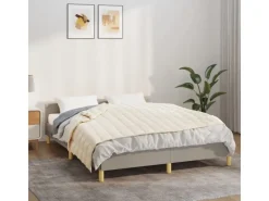 vidaXL Gewichtsdecke Hellcreme 152x203 cm 7 kg Stoff Modell 1* Überwürfe|Decken