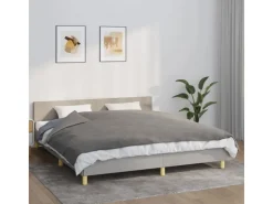 vidaXL Gewichtsdecke mit Bezug Grau 155x220 cm 7 kg Stoff* Decken|Bettwäsche