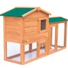 vidaXL Großer Kaninchenstall Kleintierhaus Hasenstall Holz* Kleintierbedarf