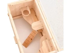 vidaXL Hamsterkäfig 60x30x35 cm Massivholz Tanne* Kleintierbedarf
