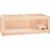 vidaXL Hamsterkäfig 104x52x38 cm Massivholz Tanne