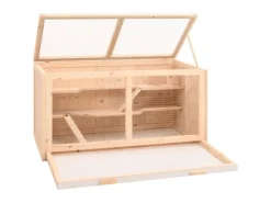 vidaXL Hamsterkäfig 104x52x54 cm Massivholz Tanne* Kleintierbedarf