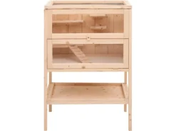 vidaXL Hamsterkäfig 55x40x80 cm Massivholz Tanne* Kleintierbedarf