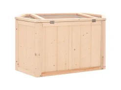 vidaXL Hamsterkäfig 80x40x43 cm Massivholz Tanne