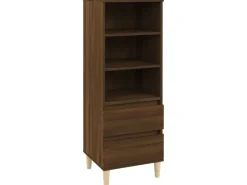vidaXL Highboard Braun Eichen-Optik 40x36x110 cm Holzwerkstoff 821243