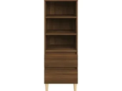 vidaXL Highboard Braun Eichen-Optik 40x36x110 cm Holzwerkstoff 821243